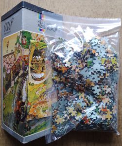Image of the puzzle 1000, Heye, Great Western, by Jean-Jacques Loup, Complete, Picture of the bag