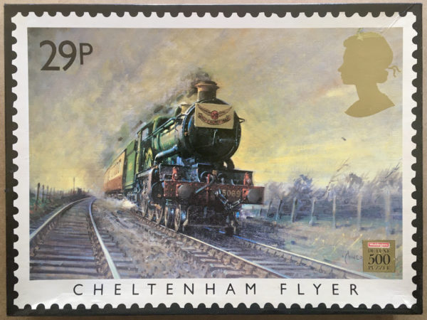 Image of the puzzle 500, Waddingtons, Cheltenham Flyer, Terence Cuneo, Complete, Picture of the box
