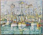 Image of the puzzle 500, Springbok, The Blessing of the Fishing Fleet, Paul Signac, Complete, Picture of the box