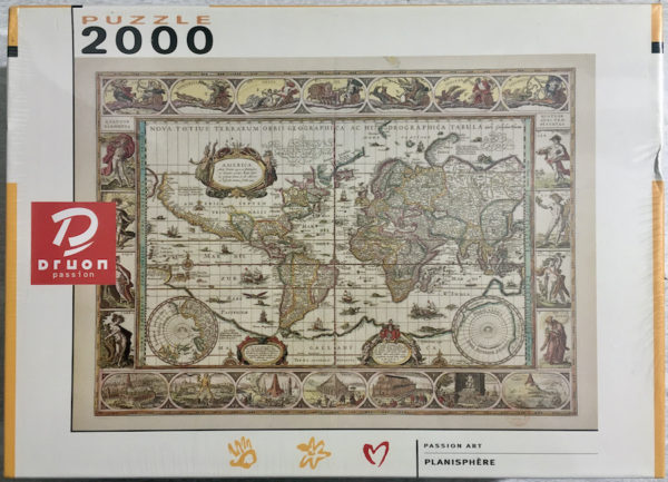 Image of the puzzle 2000, Druon, Planisphere, Willem Blaeu, Factory Sealed, Picture of the box
