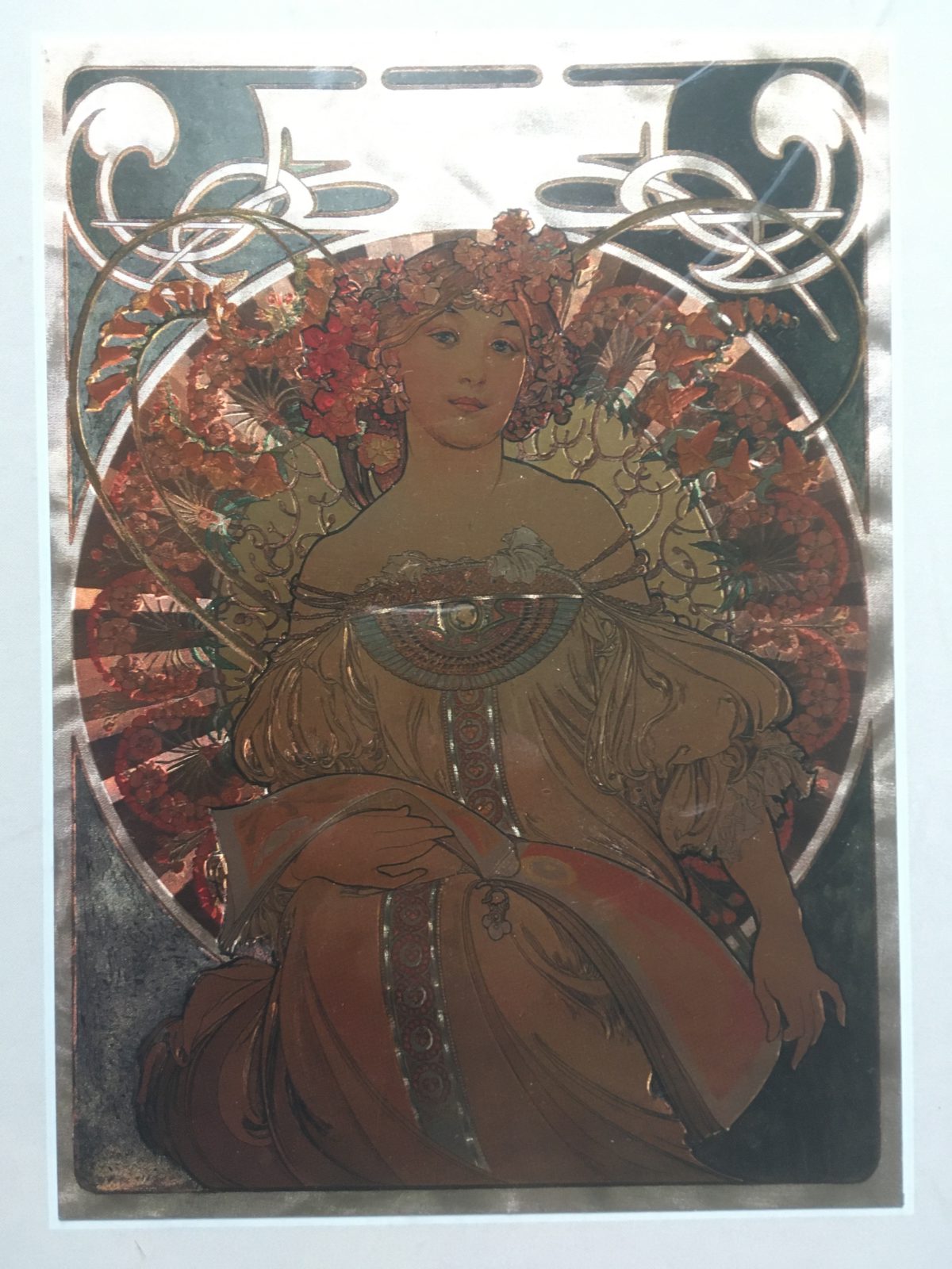 Image of the puzzle 1000, Nathan, Rêverie, Alphonse Mucha, Picture of the box
