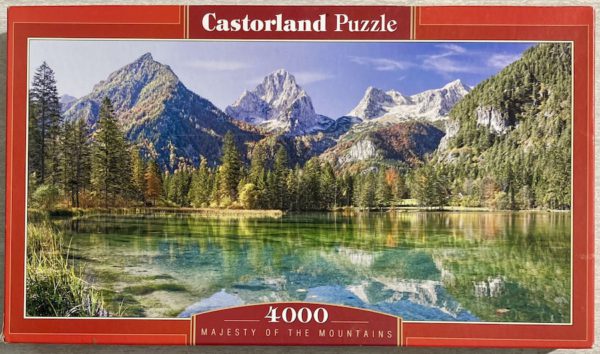 Image of the puzzle 4000, Castorland, Majesty of the Mountains, Sealed Bag, Picture of the box