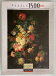 Image of the puzzle 1500, Nathan, Vase of Flowers, Grapes and Peaches, by Jan Frans van Dael, Factory Sealed