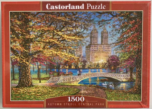 Image of the puzzle 1000, Castorland, Autumn Stroll, Central Park, Robert Finale, Factory Sealed