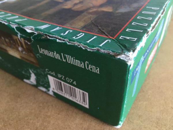 Image of the puzzle 1000, Impronte Edizioni, The Last Supper, Leonado da Vinci, Complete, Picture of the corner