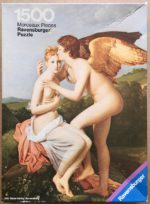 Image of the puzzle 1500, Ravensburger, Cupid and Psyche, by François Gérard, Complete, Picture of the box