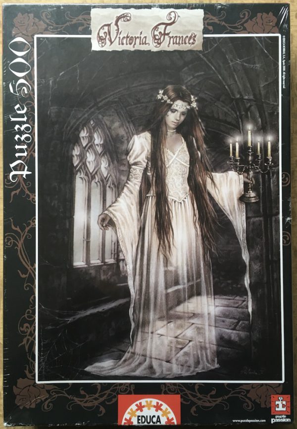 Image of the puzzle 500, Educa, Candelabra, by Victoria Francés, Factory Sealed, Picture of the box
