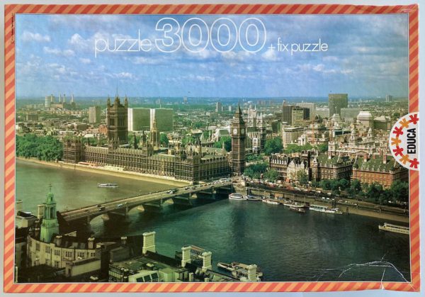 Image of the puzzle 3000, Educa, The Houses of Parliament, London, Sealed Bag, Picture of the box