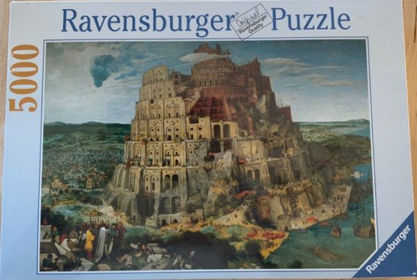 Image of the puzzle 5000, Ravensburger, The Tower of Babel, Pieter Bruegel the Elder, Factory Sealed