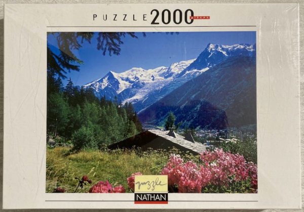Image of the puzzle 2000, Nathan, A View of Mont Blanc, Factory Sealed