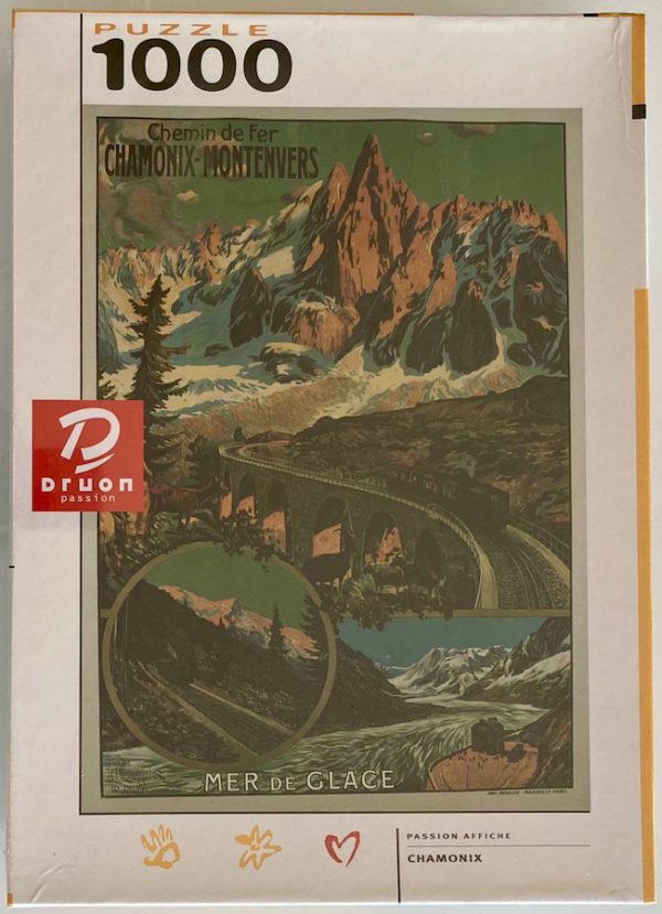 Image of the puzzle 1000, Druon, Chamonix, David Dellepiane, Factory Sealed