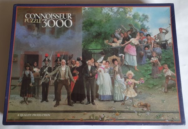 Image of the puzzle 3000, Arrow, The Kings Passing, Giacomo Mantegazza. Picture of the box