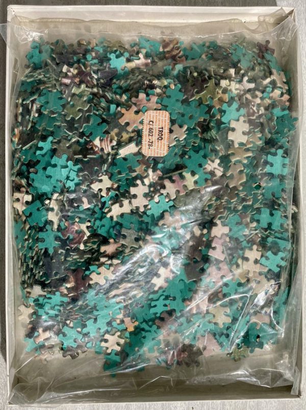 Image of the puzzle 1500, Unknown, The Dragon and the George, Boris Vallejo, Sealed Bag, Picture of the bag