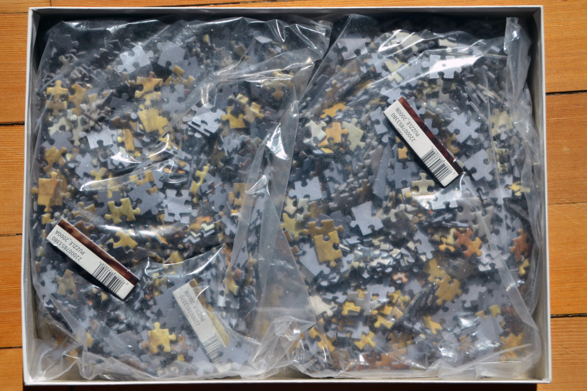 Image of the puzzle 2000, Lais, The Harvesters, Pieter Bruegel the Elder, Sealed Bag, Picture of the bag