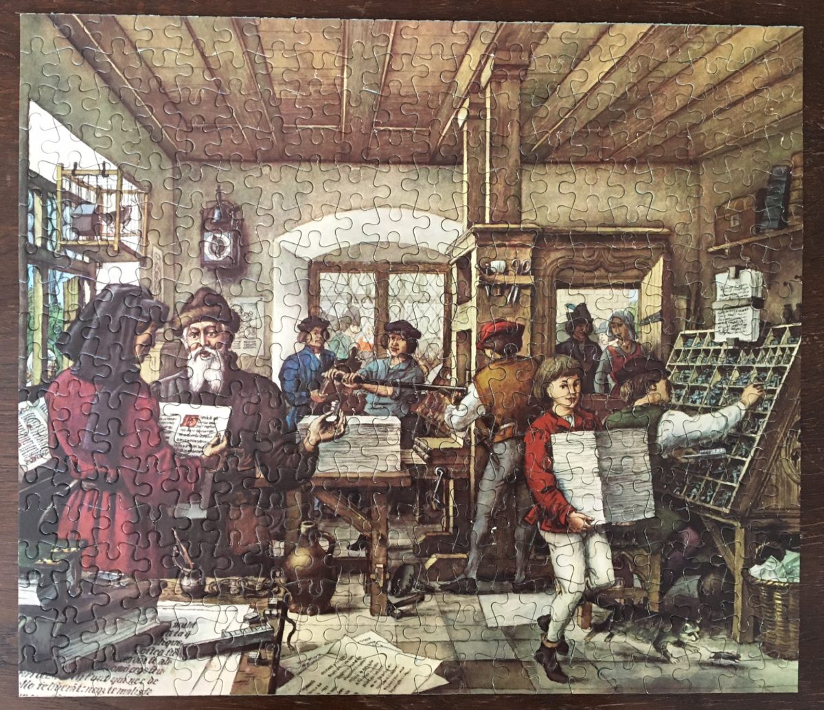 Image of the puzzle 360, Ravensburger, Johannes Gutenberg 1455, Complete, Picture of the puzzle