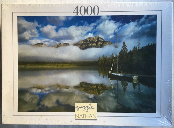 Image of the puzzle 4000, Nathan, Morning Mists, Factory Sealed, Picture of the box
