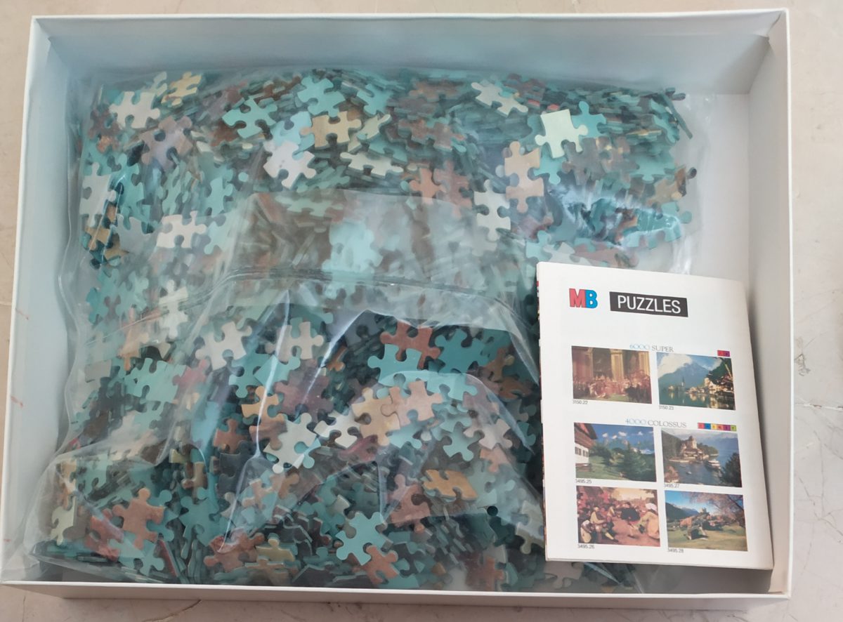 Image of the puzzle 1500, MB, A Country Fair, 19th Century, Anonymous, Sealed Bag, Picture of the bag