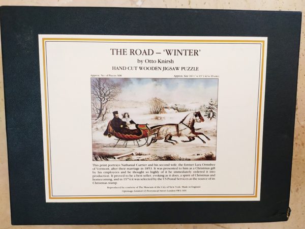 Image of the puzzle 308, Optimago, The Road - Winter, by Otto Knirsch, Sealed Bag, Picture of the box