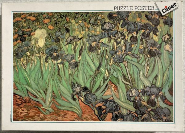Image of the puzzle 2000, Diset, Irises, Vincent van Gogh, Sealed Bag, Picture of the box