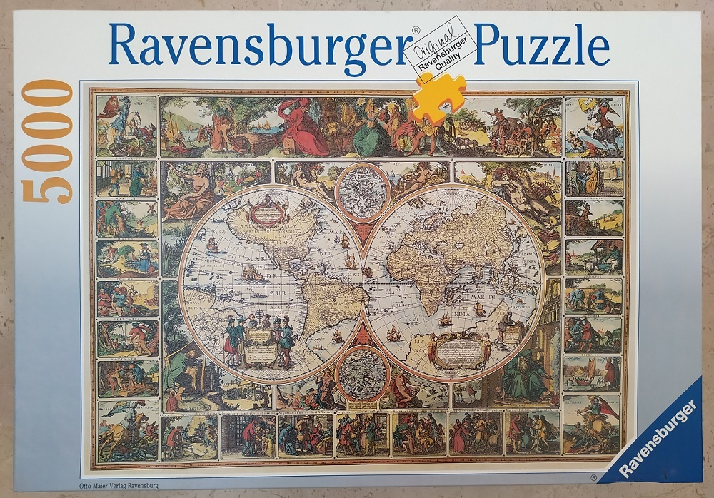② Puzzle 5000 pièces Ravensburger « Mappemonde antique » n174