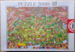 Image of the puzzle 2000, Educa, Daft Football, Factory Sealed, Picture of the box