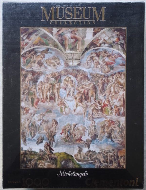 Image of the puzzle 1000, Clementoni, Universal Judgement, Michelangelo, Factory Sealed, Picture of the box