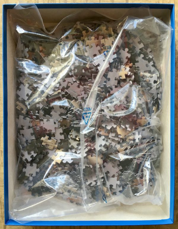 Image of the puzzle 1000, Impronte Edizioni, The Crucified Christ, Diego Velázquez, Sealed Bag, Picture of the bag
