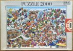 Image of the puzzle 2000, Educa, Crazy Ski Slope, Giro, Complete, Picture of the box