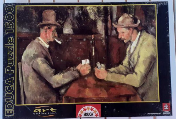 Image of the puzzle 1500, Educa, The Card Players, Paul Cézanne, Factory Sealed