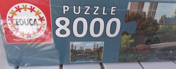 Image of the puzzle 8000, Educa, Central Park, Alexander Chen, Factory Sealed, Detail of the box