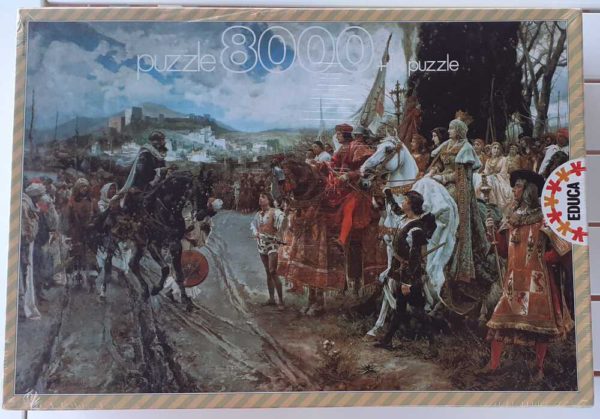 Image of the puzzle 8000, Educa, The Capitulation of Granada, Pradilla, Factory Sealed, Picture of the box