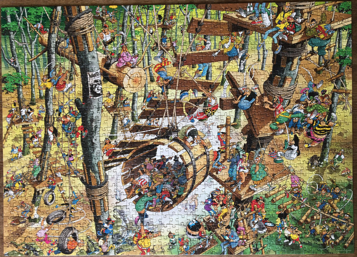 Image of the puzzle 1000, Heye, Climbing, Giuseppe Calligaro, Complete, Picture of the puzzle