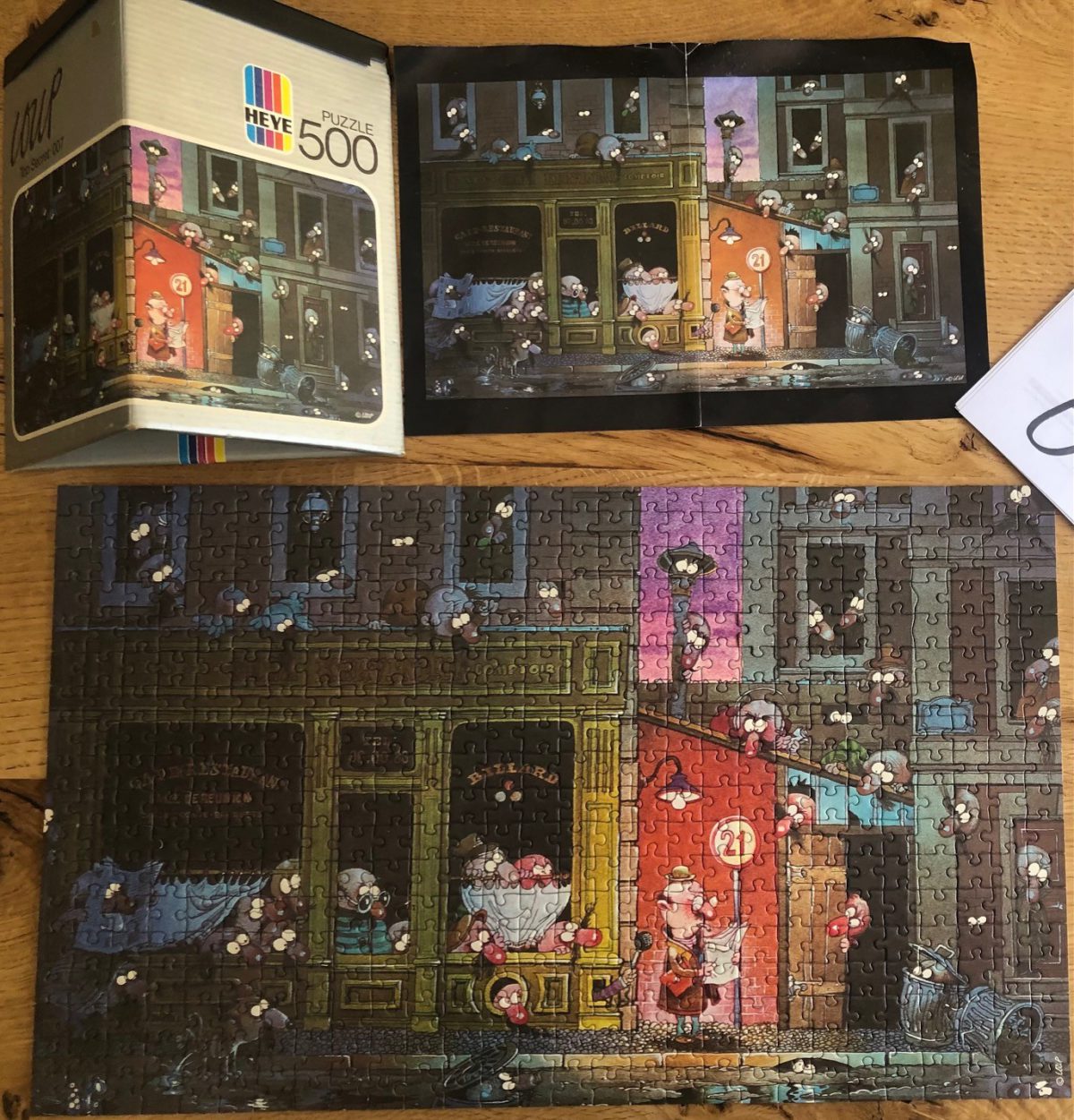 Image of the puzzle 500, Heye, Top Secret 007, by Jean-Jacques Loup, Complete, Picture of the contents