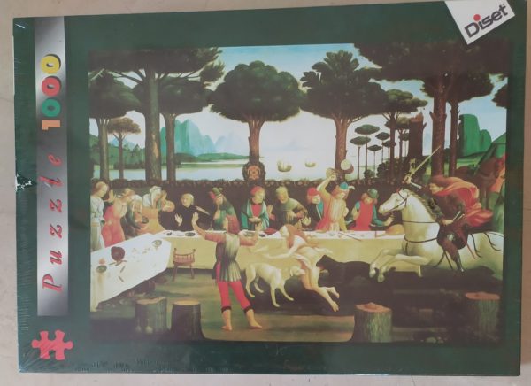 Image of the puzzle 1000, Diset, The Story of Nastaglio, Sandro Botticelli, Factory Sealed, Picture of the box