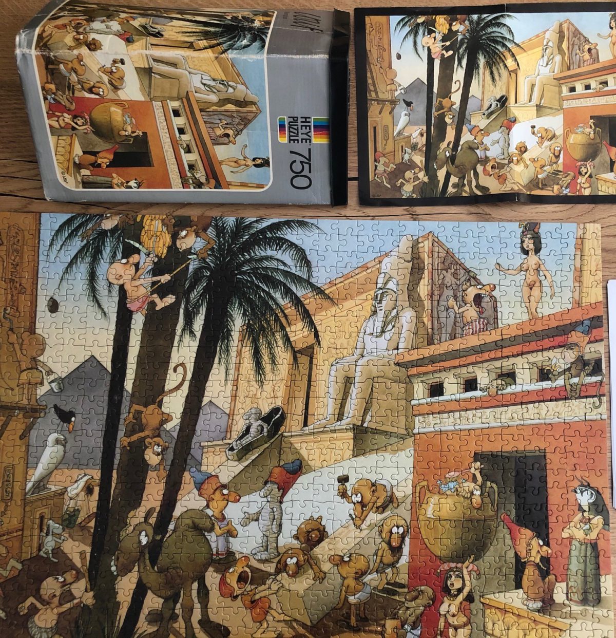 Image of the puzzle 750, Heye, Memphis, by Jean-Jacques Loup, Complete, Picture of the contents