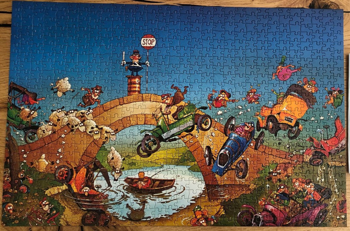 Image of the puzzle 750, Heye, Pauvre Flic, by Jean-Jacques Loup, Complete, Picture of the poster