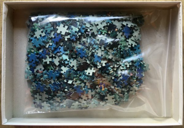 Image of the puzzle 1000, Jumbo, Sisters of the Sea, James Christensen, Complete, Picture of the bag