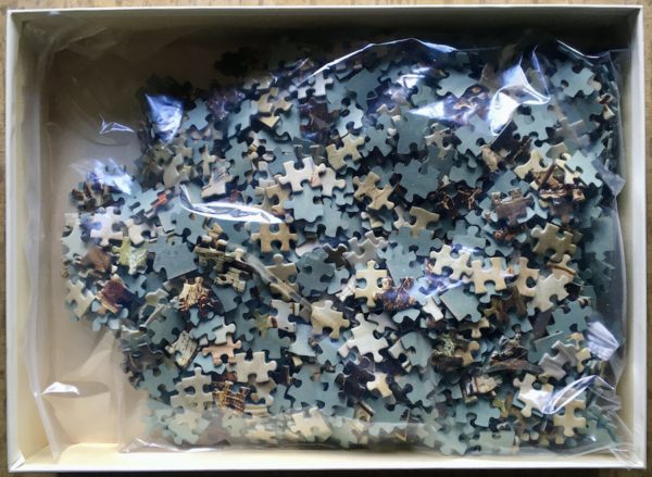 Image of the puzzle 1500, Ravensburger, The Four Days Battle, by Abraham Storck, Complete, Picture of the bag