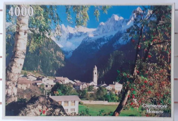 Image of the puzzle 4000, Clementoni, Engandine, Switzerland, Sealed Bag, Picture of the box