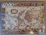 Image of the puzzle 6000, Schmidt, Ancient World Map, by Willem Blaeu, Factory Sealed, Picture of the box