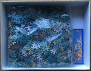 Image of the puzzle 1500, MB, The Washerwomen, by Paul Gauguin, Sealed Bag, Picture of the bag