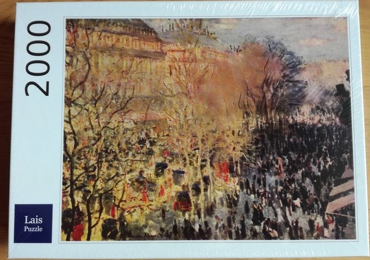 2000, Lais, Boulevard des Capucines in Paris, by Claude Monet, Factory Sealed, Listed by Barebrain Image of the puzzle 2000, Lais, Boulevard des Capucines in Paris, by Claude Monet, Factory Sealed