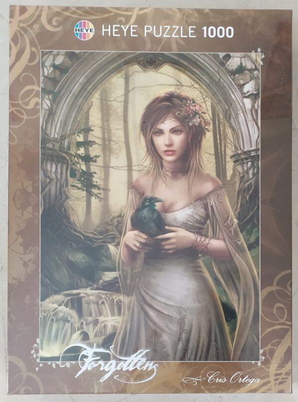 Image of the puzzle 1000, Heye, Crow, by Cris Ortega, Factory Sealed, Picture of the box