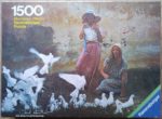 Image of the puzzle 1500, Ravensburger, White Doves, by David Hamilton, Factory Sealed, Picture of the box