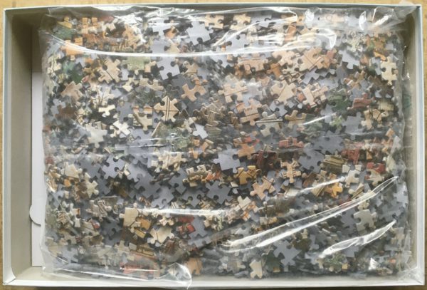 Image of the puzzle 4000, Clementoni, Old Map, by Henricus Hondius the Younger, Sealed Bag, Picture of the bag