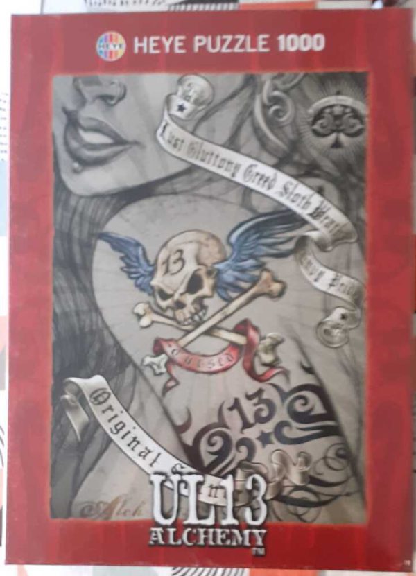 Image of the puzzle 1000, Heye, Cursed, by Alchemy Gothic, Factory Sealed, Picture of the box