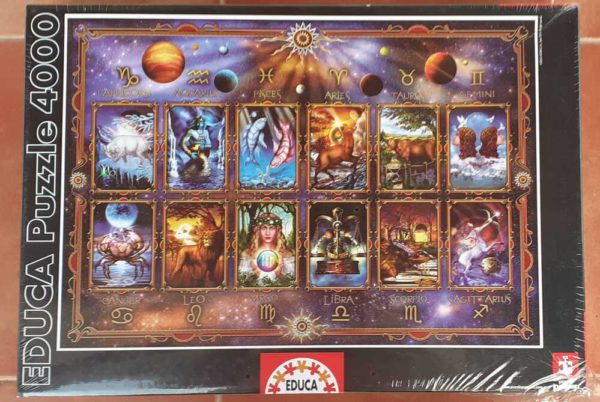 Image of the puzzle 4000, Educa, Zodiac, Ciro Marchetti, Factory Sealed, Picture of the box