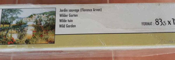 Image of the puzzle 3000, Nathan, Wild Garden, Florence Arven, Factory Sealed, Detail of the box