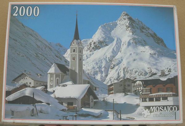 Image of the puzzle 2000, Clementoni, Galtur, Tyrol, Austria, Complete, Picture of the box