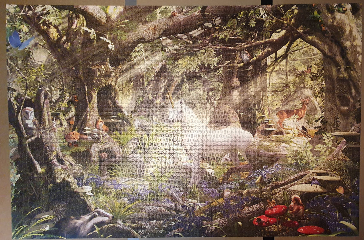 Image of the puzzle 5000, Ravensburger, Fantasy World, by David Penfound, Complete, Picture of the puzzle